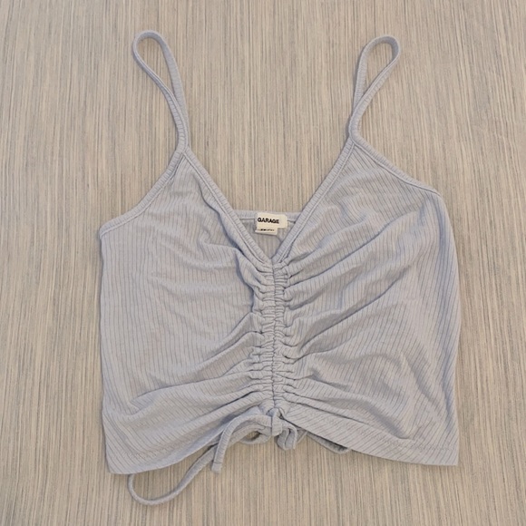 Garage Tops - Dusty Blue Crop Top